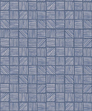 Load image into Gallery viewer, Lignes Deux Wallpaper • Blue Navy • Swatch
