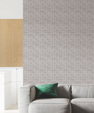 Load image into Gallery viewer, Lignes Deux Wallpaper • Charcoal Light Beige • Insitu