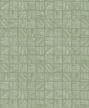 Load image into Gallery viewer, Lignes Deux Wallpaper • Sage Green • Swatch