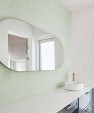 Load image into Gallery viewer, Lignes Deux Wallpaper • Sage Green • Insitu