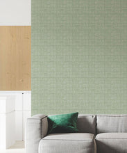 Load image into Gallery viewer, Lignes Deux Wallpaper • Sage Green • Insitu