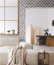 Load image into Gallery viewer, Petales Deux Wallpaper • Charcoal White • Insitu