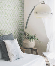 Load image into Gallery viewer, Petales Deux Wallpaper • Sage White • Insitu