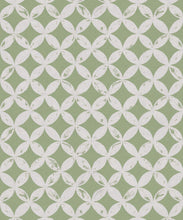 Load image into Gallery viewer, Petales Deux Wallpaper • Snow Green • Swatch