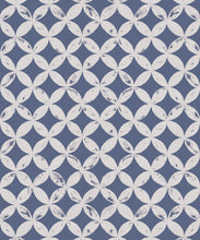 Load image into Gallery viewer, Petales Deux Wallpaper • Snow Navy • Swatch
