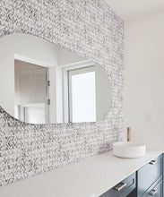 Load image into Gallery viewer, Lignes Deux Wallpaper • Charcoal White • Insitu