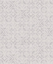 Load image into Gallery viewer, Petales Trois Wallpaper • Grey White • Swatch