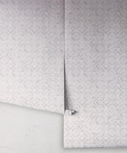 Load image into Gallery viewer, Lignes Deux Wallpaper • Grey White • Rolls