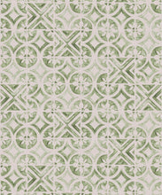 Load image into Gallery viewer, Petales Trois Wallpaper • Sage Light Beige • Swatch