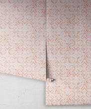 Load image into Gallery viewer, Lignes Deux Wallpaper • Salmon Light Beige • Rolls