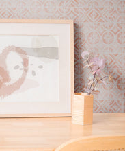 Load image into Gallery viewer, Lignes Deux Wallpaper • Salmon Light Beige • Insitu