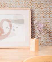 Load image into Gallery viewer, Lignes Deux Wallpaper • Sienna White • Insitu