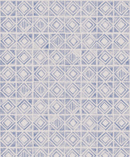Load image into Gallery viewer, Tuile Wallpaper • Blue White • Swatch