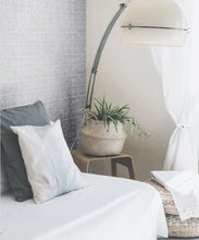Load image into Gallery viewer, Tuile Wallpaper • Blue White • Insitu