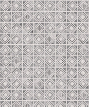 Load image into Gallery viewer, Tuile Wallpaper • Charcoal White • Swatch