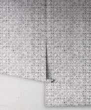 Load image into Gallery viewer, Tuile Wallpaper • Charcoal White • Rolls