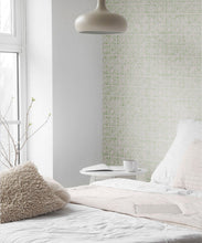 Load image into Gallery viewer, Tuile Wallpaper • Sage Light Beige • Insitu