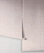 Load image into Gallery viewer, Tuile Wallpaper • Salmon White • Rolls