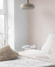 Load image into Gallery viewer, Tuile Wallpaper • Salmon White • Insitu