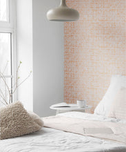 Load image into Gallery viewer, Tuile Wallpaper • Snow Navy • Insitu
