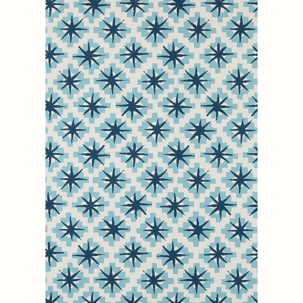 Starburst Wallpaper by Peter Dunham - Blue/Red