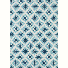 Load image into Gallery viewer, Starburst Wallpaper by Peter Dunham - Blue/Red