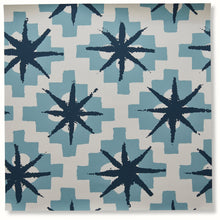 Load image into Gallery viewer, Starburst Wallpaper by Peter Dunham - Blue/Blue