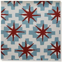 Load image into Gallery viewer, Starburst Wallpaper by Peter Dunham - Blue/Red