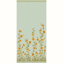 Load image into Gallery viewer, Sunflower Field Grasscloth Mural by Peter Dunham