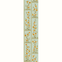 Load image into Gallery viewer, Sunflower Vignette Grasscloth Wallpaper by Peter Dunham