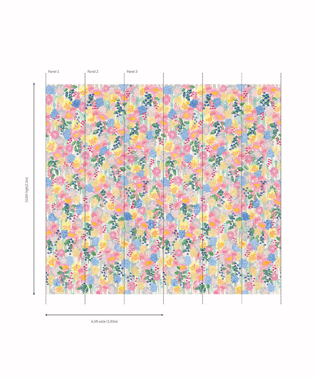 Tea Room Mural | Tender Brushstrokes Collection | Tiff Manuell | Roll