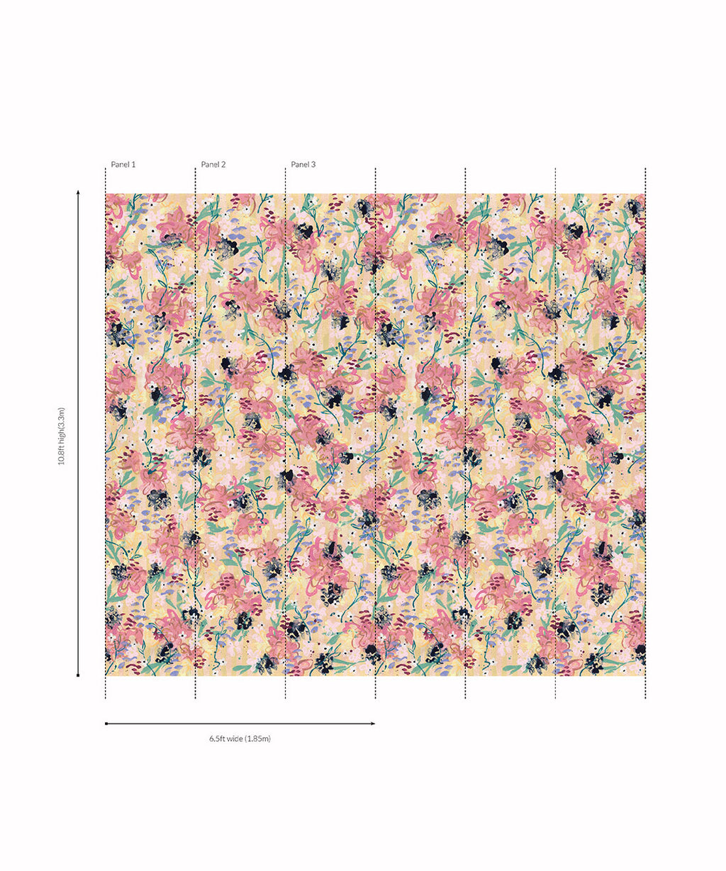 Parlour Mural | Tender Brushstrokes Collection | Tiff Manuell | Roll