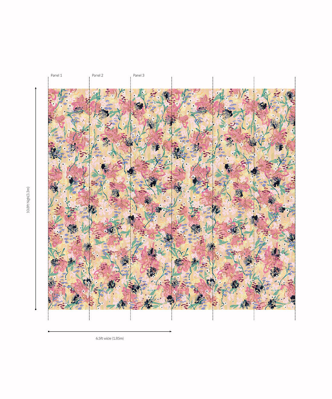 Parlour Mural | Tender Brushstrokes Collection | Tiff Manuell | Roll