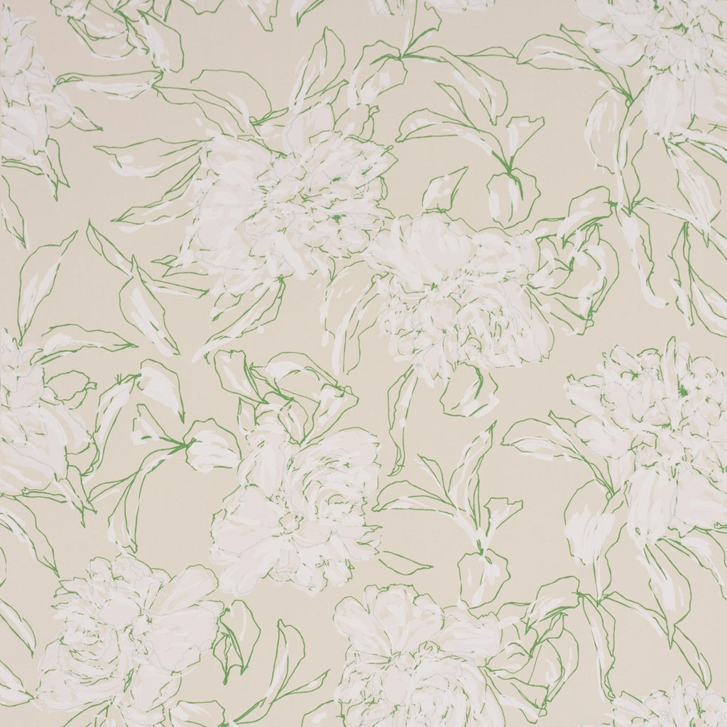 Peony Silhouette Wallpaper - Leaf