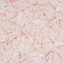 Load image into Gallery viewer, Peony Silhouette Wallpaper - Red