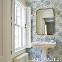 Load image into Gallery viewer, Peony Wallpaper in an interior setting