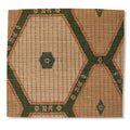 Tuareg Grasscloth Wallpaper by Peter Dunham - Green/Ochre