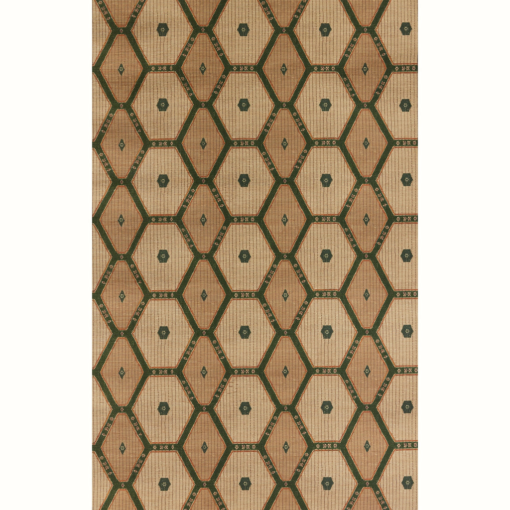 Tuareg Grasscloth Wallpaper by Peter Dunham - Madder/Blue