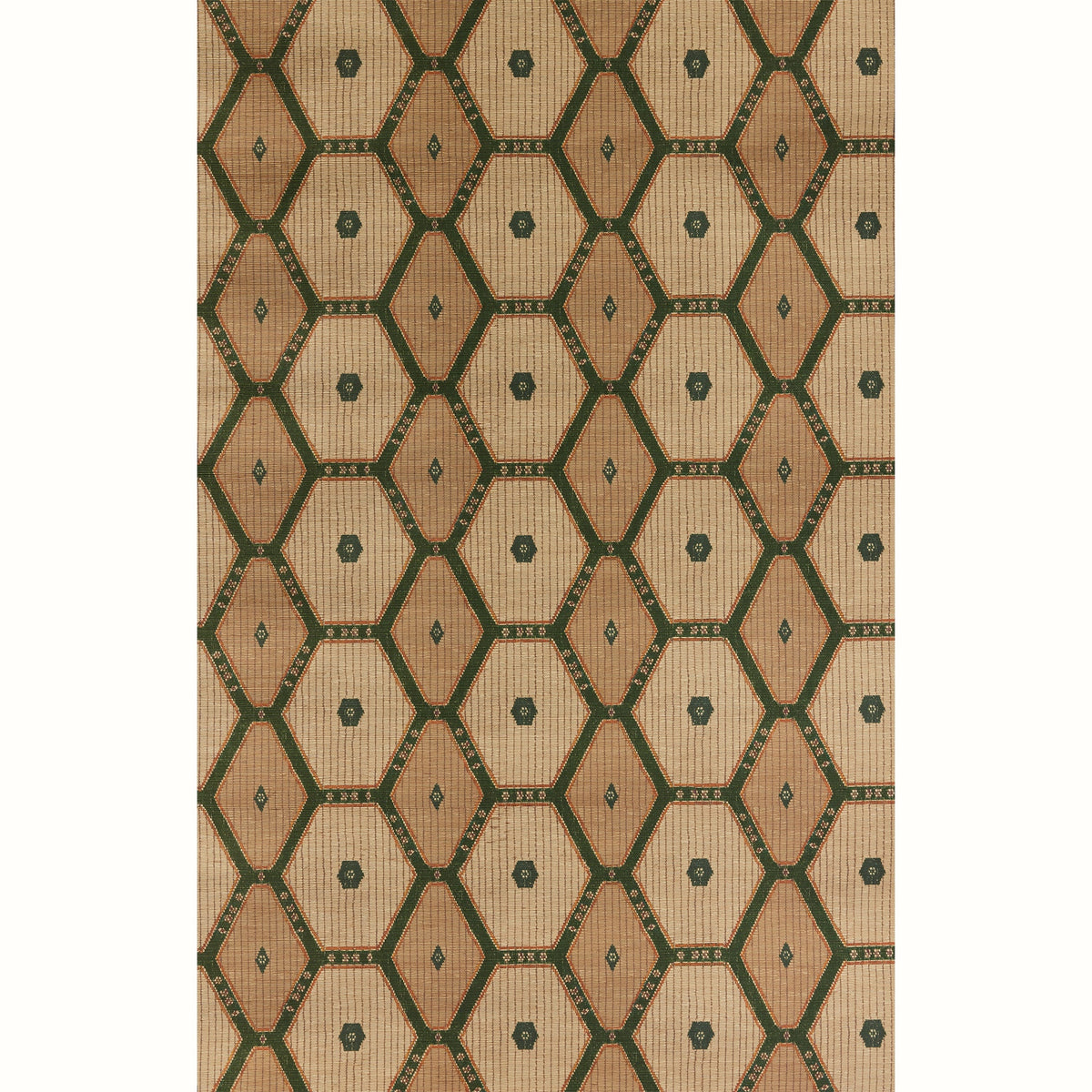 Tuareg Grasscloth Wallpaper by Peter Dunham - Madder/Blue