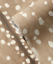 Load image into Gallery viewer, Fawn Spot Vinyl Wallpaper - Colourway: Mink - Swatch