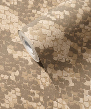 Load image into Gallery viewer, Snakeskin Vinyl Wallpaper - Colourway: Python - Swatch