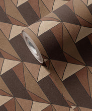 Load image into Gallery viewer, Cairn Vinyl Wallpaper - Colourway: Walnut - Swatch