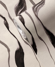 Load image into Gallery viewer, Cascade Vinyl Wallpaper - Colourway: Charcoal - Swatch