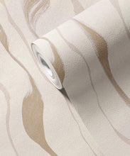Load image into Gallery viewer, Cascade Vinyl Wallpaper - Colourway: Oat - Swatch