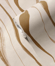 Load image into Gallery viewer, Cascade Vinyl Wallpaper - Colourway: Umber - Swatch