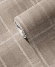 Load image into Gallery viewer, Highland Vinyl Wallpaper - Colourway: Oat - Swatch