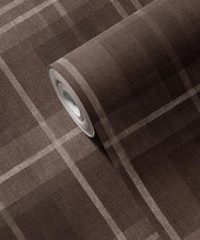 Load image into Gallery viewer, Highland Vinyl Wallpaper - Colourway: Walnut - Swatch
