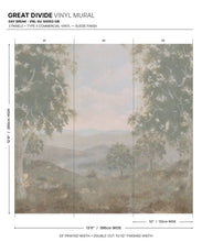 Load image into Gallery viewer, Great Divide Vinyl Mural - Colourway: Day Break - Diagram