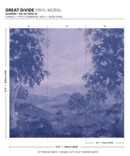 Load image into Gallery viewer, Great Divide Vinyl Mural - Colourway: Gloaming - Diagram