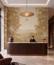 Load image into Gallery viewer, Great Divide Vinyl Mural - Colourway: Ochre - Insitu